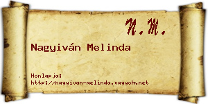 Nagyiván Melinda névjegykártya