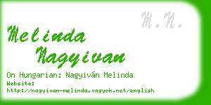 melinda nagyivan business card